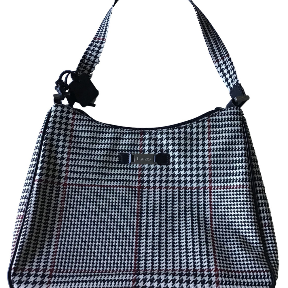 Ralph Lauren Satchel Shoulder Tweed Purse